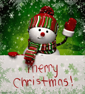 merry x mas snowman.gif