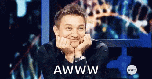 jeremy-renner-aw-shucks-tgmg0omwswluok9i.gif
